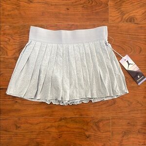 NWT Kyodan Gray Athletic Tennis Pleated Skort Skirt